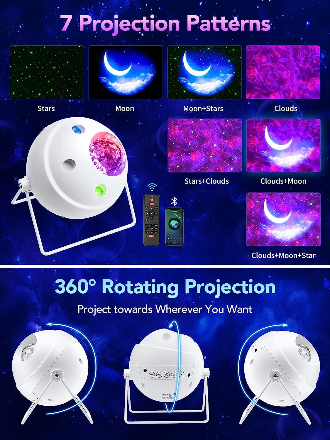 Galaxy Starlight Projector 