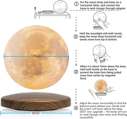 Levitating Moon Lamp