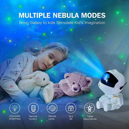 Star Projector Astronaut Nebula Ceiling LED Light Galaxy Starry Night Lamp 