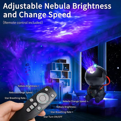 Star Projector Galaxy Night Light - Astronaut Nebula 