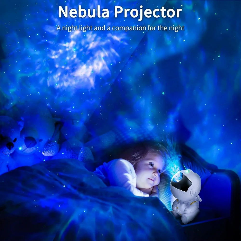 Star Projector Astronaut Nebula Ceiling LED Light Galaxy Starry Night Lamp 