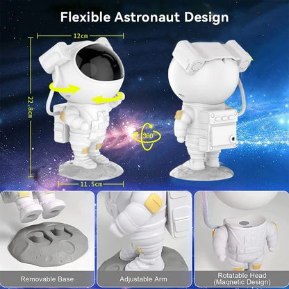 Galaxy Star Projector Starry Sky Night Light Astronaut Lamp 