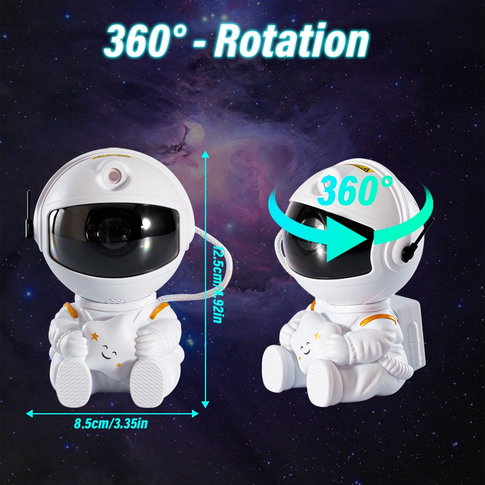 Astronaut Star Projector Galaxy Night Light