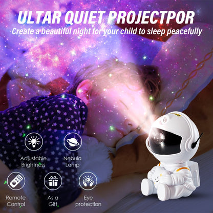 Astronaut Star Projector Galaxy Night Light