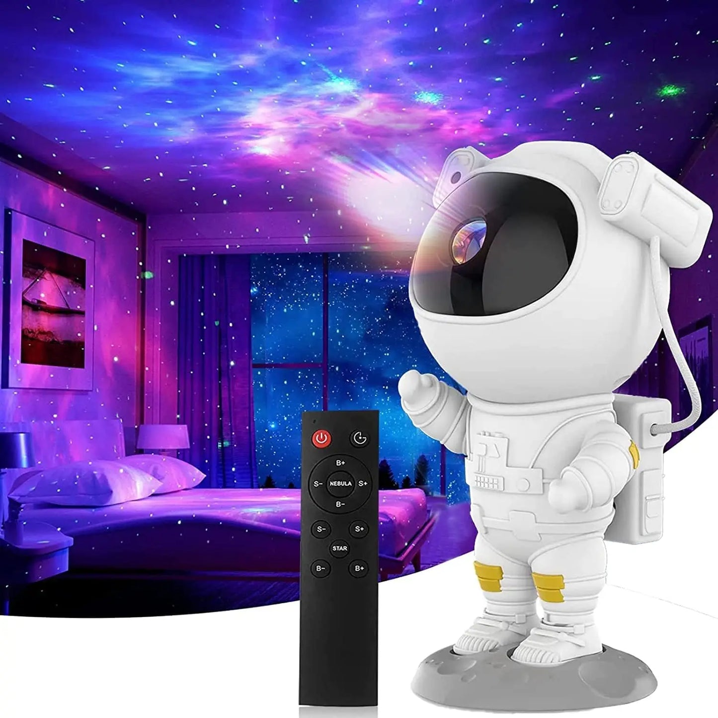 Galaxy Star Projector Starry Sky Night Light Astronaut Lamp 