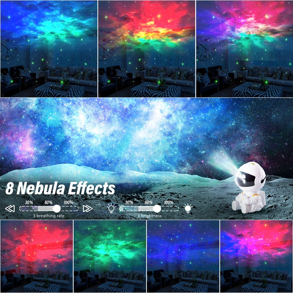 Astronaut Star Projector Galaxy Night Light