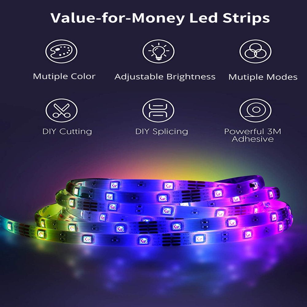 Multi-Color Waterproof RGB Color Changing LED Light Strip 