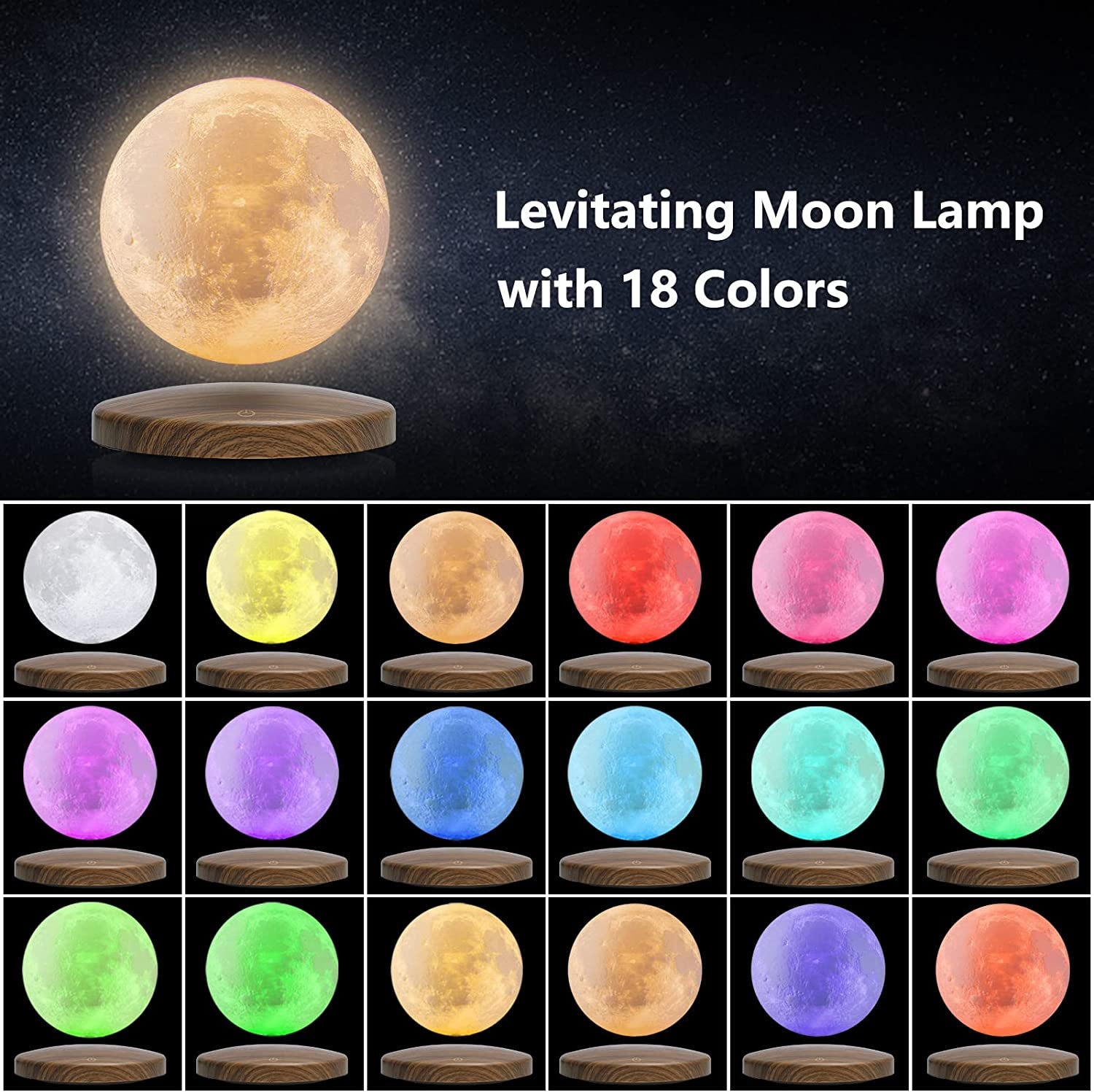 Levitating Moon Lamp