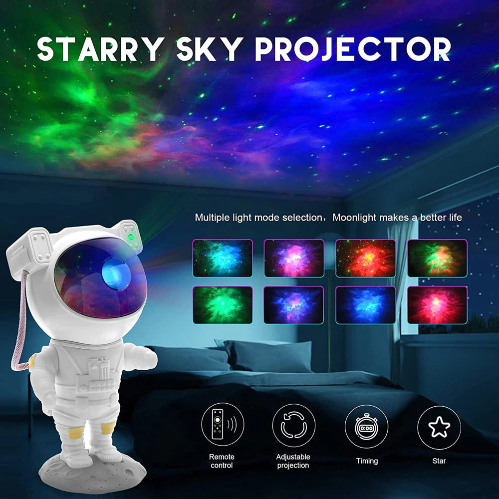 Astronaut Projector Galaxy Starry Sky Night Light Ocean Star LED Lamp 